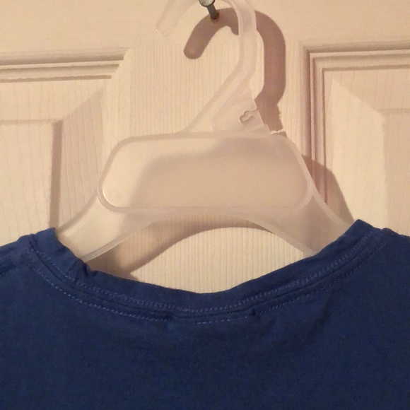 Texas Rangers Logo Graphic Blue T-Shirt Girls Large L 10/12 MLB Baseball Fun - Picture 8 of 12